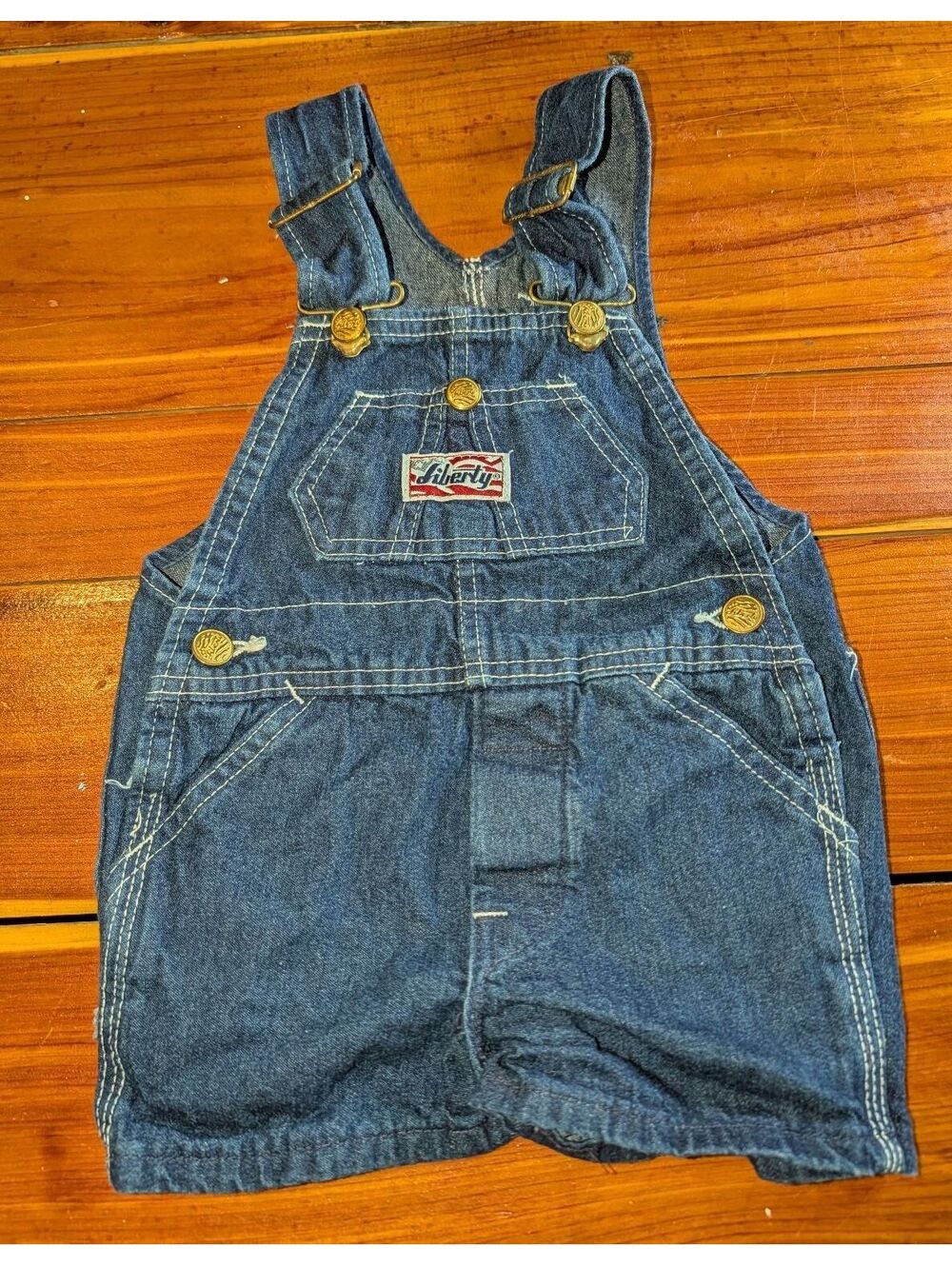 Liberty Denim Overalls Shorts for Kids Size 2T